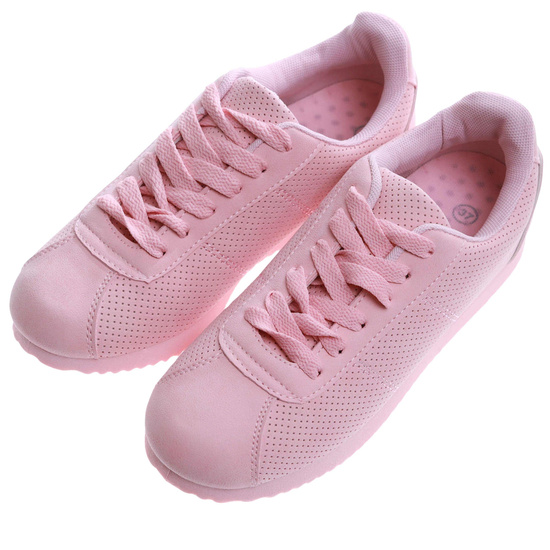 Różowe damskie buty sportowe /G7-2 17411 T102 +H2/