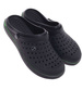 Wodoodporne czarne kryte klapki damskie ażurowe /H2 18643 S185/