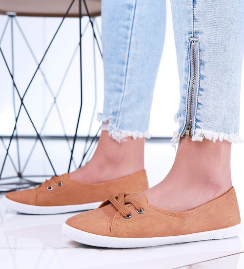 Sznurowane damskie trampki Camel /F8-2 15673 T142/