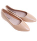 Beżowe klasyczne baleriny damskie /E4-2 17737 W192/