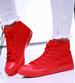 Wysokie czerwone trampki damskie /G13-1 16735 G9-84/