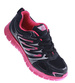 Lekkie sportowe buty damskie czarno różowe /A4-3 13746 S203/