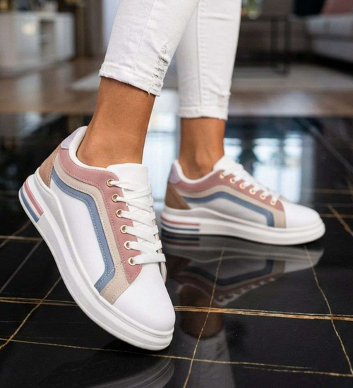 Buty sportowe na niskiej platformie /F8-1 18796 W283/