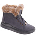 Szare ocieplane botki jak trampki z kożuszkiem /F9-2 15213 S291/