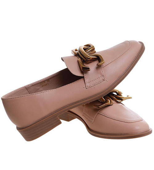 Wsuwane baleriny lordsy Khaki /A6-2 11599 T581/