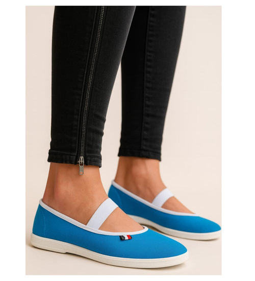 Damskie tenisówki czeszki Niebieskie /F1-1 7791 S098/