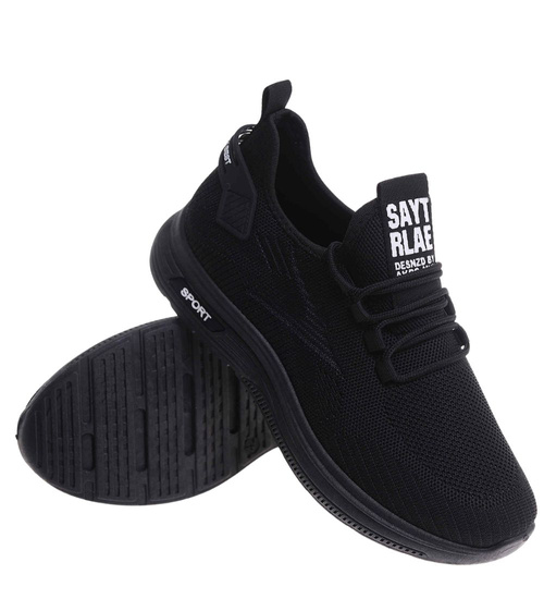 Czarne męskie buty sportowe /B2-2 17753 GF285/