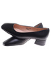 Czarne czółenka na niskim obcasie /E9-2 17736 W102/