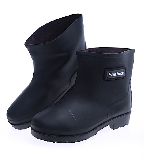 Czarne krótkie kalosze damskie gumiaki /G13-1 13930 T245/