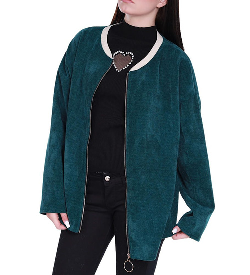 Rozpinana zielona bluza damska /H UB806 S331/