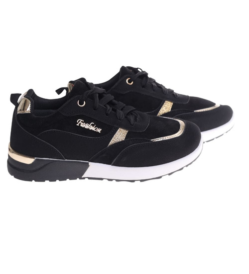 Czarne damskie buty sportowe OST465