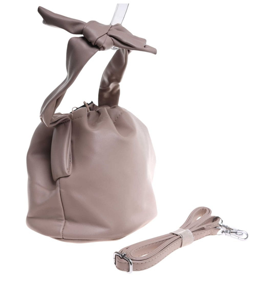 Beżowa torebka z kokardą /H2 K21 TB661 G105/