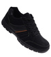 Sznurowane czarne męskie buty sportowe /E1-2 16670 T400/