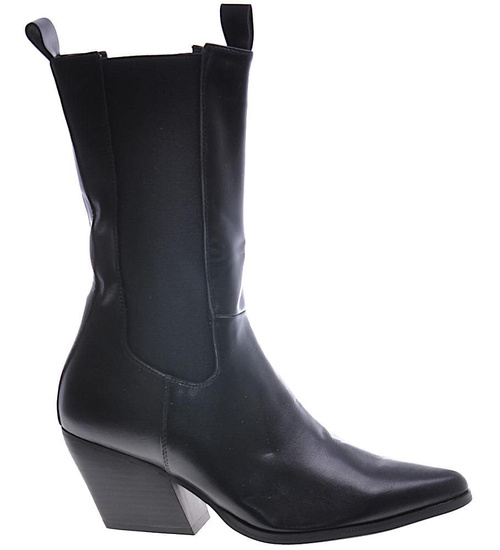 Krótkie kozaki sztyblety z łańcuchem /A3-313045 S396/