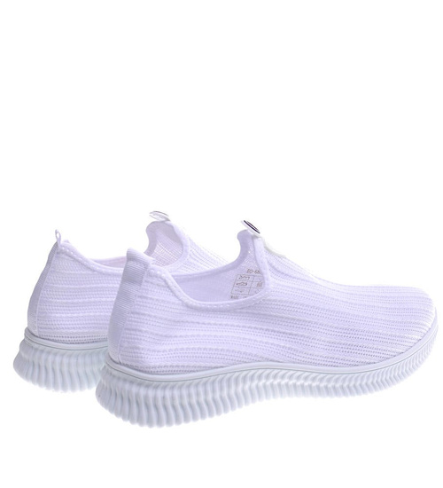 Wsuwane damskie buty sportowe białe /D6-3 13093 T235/