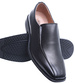 Wsuwane męskie czarne półbuty mokasyny /D6-1 15497 T251/