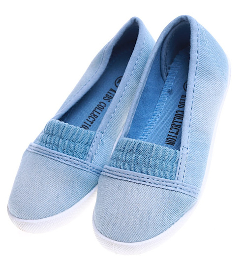 Wiosenne dziecięce trampki slip on Liht Blue /F7-2 13693 T037/