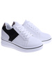 Biało czarne trampki sneakersy na koturnie /G8-2 14889 T405/