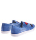 Granatowe tenisówki damskie slip'on z naszywkami /C3-3 11841 T198/