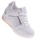 Białe trampki sneakersy na koturnie /E3-2 11565 W498