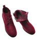 Bordowe botki damskie z wiązaniami /D8-2 9627 S491/