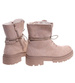 Zimowe botki trapery z ociepleniem beżowe /F8-2 18499 T4/
