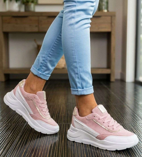 Pastelowe sneakersy buty sportowe damskie /F9-2 13409 S3299/