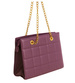 Fioletowa torebka kuferek z łańcuszkiem i paskiem /H2 K28 TB671 G195/