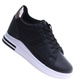 Czarne trampki sneakersy na koturnie /D6-2 13963 G312/