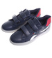 Wygodne granatowe trampki męskie na rzepy /A9-1 17779 T287/
