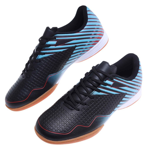 Czarno granatowe sznurowane trampki halówki męskie /E10-1 18135 T583/