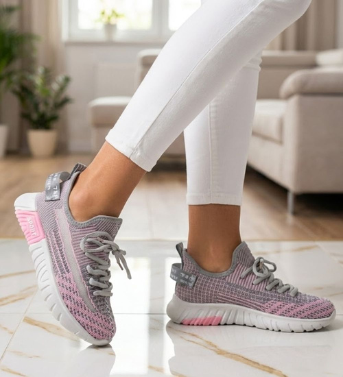 Lekkie dziewczęce buty sportowe /F4-3 8525 S398/