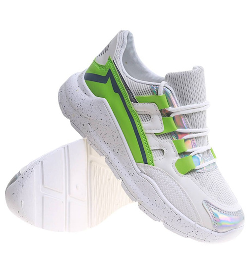 Damskie buty sportowe na platformie /D7-2 7960 S249/