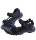 Czarne chłopięce sandały na rzepy /A8-1 14429 S394/