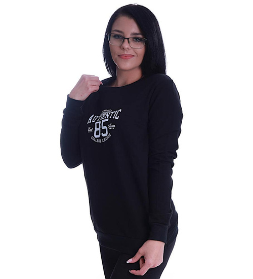 Czarna sportowa bluza damska Im Authentic /H UB519 T149/