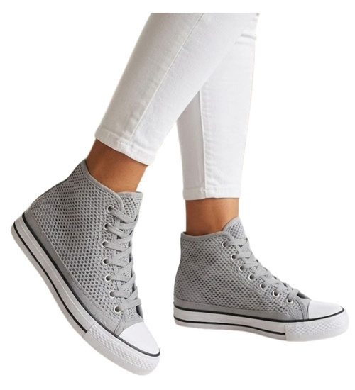 Ażurowe damskie trampki damskie na lato /D9-3 16335 G9-84/