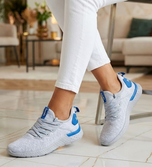 Wsuwane lekkie buty sportowe Sandic szare /G1-3 14236 t293/