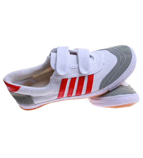 Chłopięce białe trampki halówki na rzep /G9-1+h2 17642 T137/