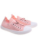Ażurowe pastelowe trampki damskie slip on Różowe /K3-1 18748 T171/