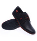 Sznurowane półbuty męskie Czarne /G1-1 14226 S593/
