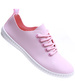 Różowe tenisówki damskie z miękkiego materiału /D6-2 15812 T134/