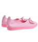 Różowe wkładane trampki slip on z kokardą /B6-2 10833 S190/