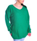 Oversizowy zielony sweter damski /G5-1 UB365 U107/