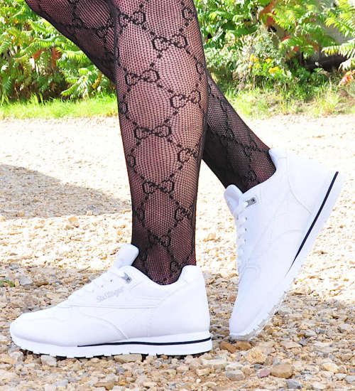 Klasyczne białe buty sportowe /G12-3 1369 T490/ Klasyczne białe buty sportowe /G12-3 1369 T490/