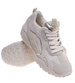 Beżowe buty sportowe sneakersy /C6-3 18822 W298/