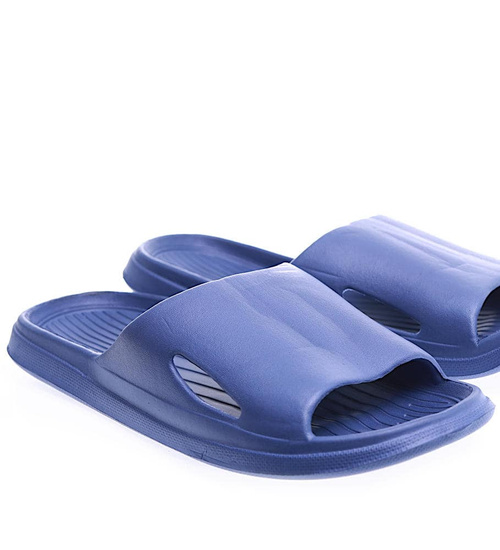 Piankowe basenowe granatowe klapki męskie /D2-1 15613 T8-4/