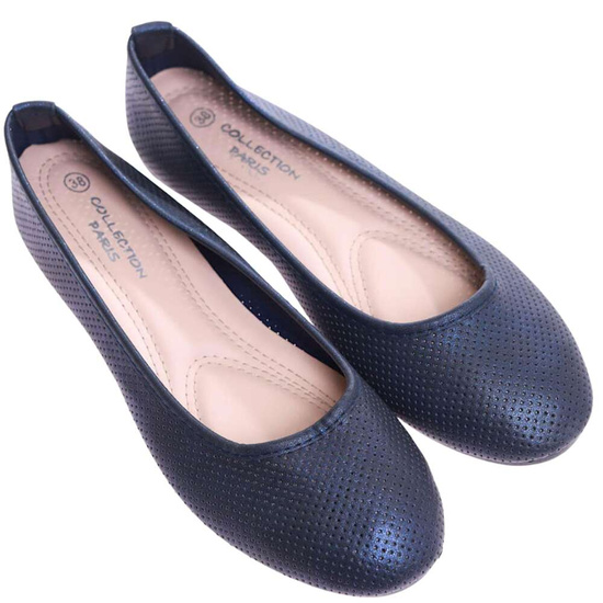 Baleriny damskie ażurowe wiosenne buty /E8-2 17273 T191/