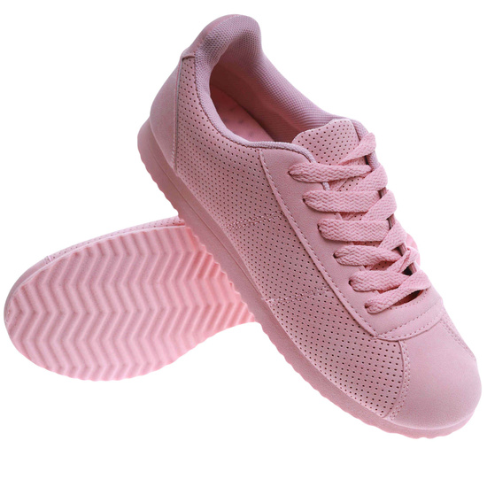 Różowe damskie buty sportowe /G7-2 17411 T102 +H2/