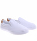 Biało brązowe męskie trampki slip on /C1-3 16513 T284/
