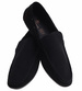 Czarne wsuwane półbuty mokasyny /B2-3 16628 S396/